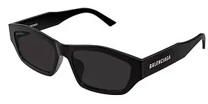 High-quality Balenciaga sunglasses with black frames and tinted lenses.