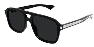 Black sunglasses with sleek design and UV protection for stylish eyewear.