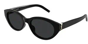 Black sunglasses with a sleek design, perfect for sun protection and fashion.