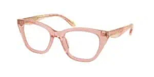 Pink eyeglasses with stylish frames for women at MySpec Optometrist Haymarket.