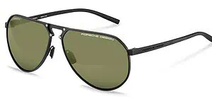 High-quality Porsche Design sunglasses with green lenses.