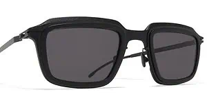 Black sunglasses with a sleek design, perfect for UV protection and style.
