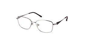 Elegant metal rimmed eyeglasses for vision correction and style.