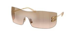 Stylish gold sunglasses with gradient lenses at MySpec Optometrist Haymarket.