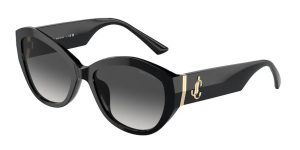 Stylish black sunglasses with gold accents for eye protection and fashion.