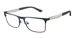 Stylish black and silver eyeglasses for vision correction.