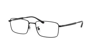 Stylish black rectangular eyeglasses for vision correction and fashion.