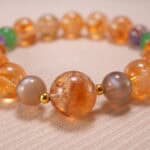 Close-up of colorful gemstones symbolizing wealth and positivity