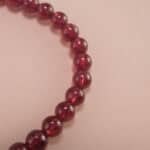 Close-up of Garnet Beads – Handmade Garnet Bracelet Details