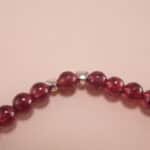 Close-up of Garnet Beads – Handmade Garnet Bracelet Details