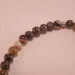 Close-up of Picture Jasper beads and S925 clasp on jasper bracelet