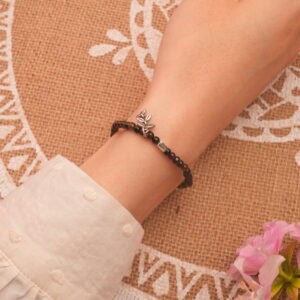 Wearing Tourmaline Bracelet – Nature-Inspired Charm Design