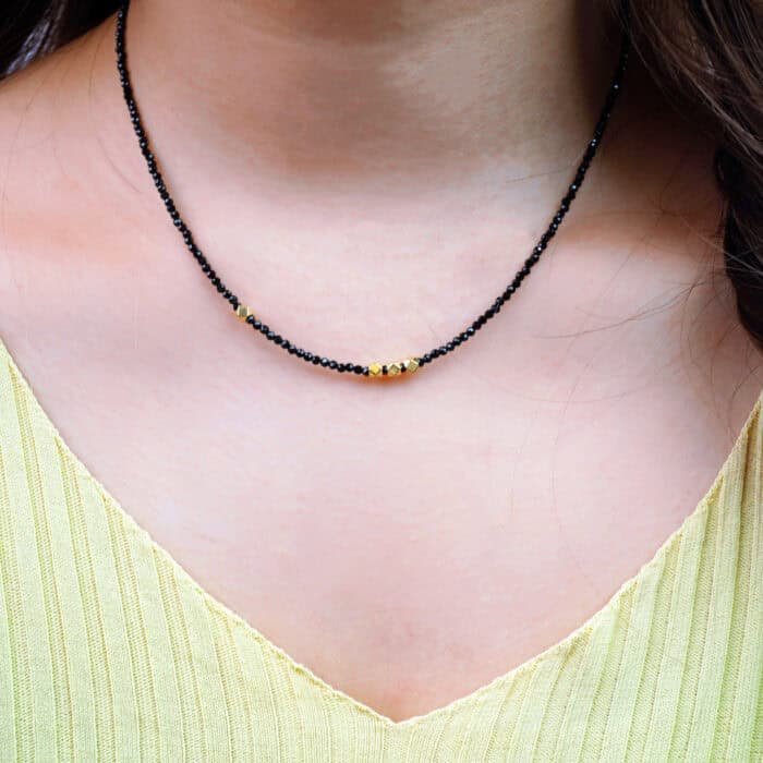 Handmade Obsidian Necklace for Grounding & Protection