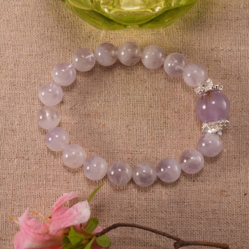Bracelet placed gently in a tranquil natural setting