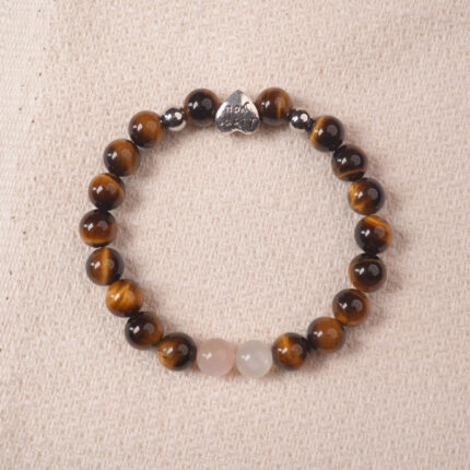 Tiger eye bracelet with natural golden-brown luster, symbolizing strength, protection, and vitality.