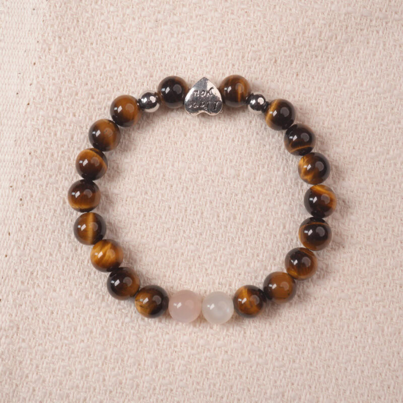Tiger eye bracelet with natural golden-brown luster, symbolizing strength, protection, and vitality.