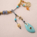 Close-up of Bohemian Style Turquoise Necklace - Detail Image