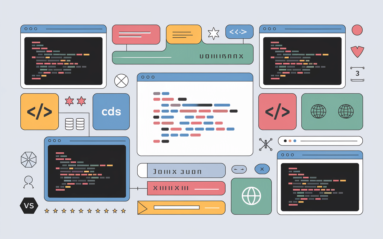Icônes langages programmation alternance développeur web nexa