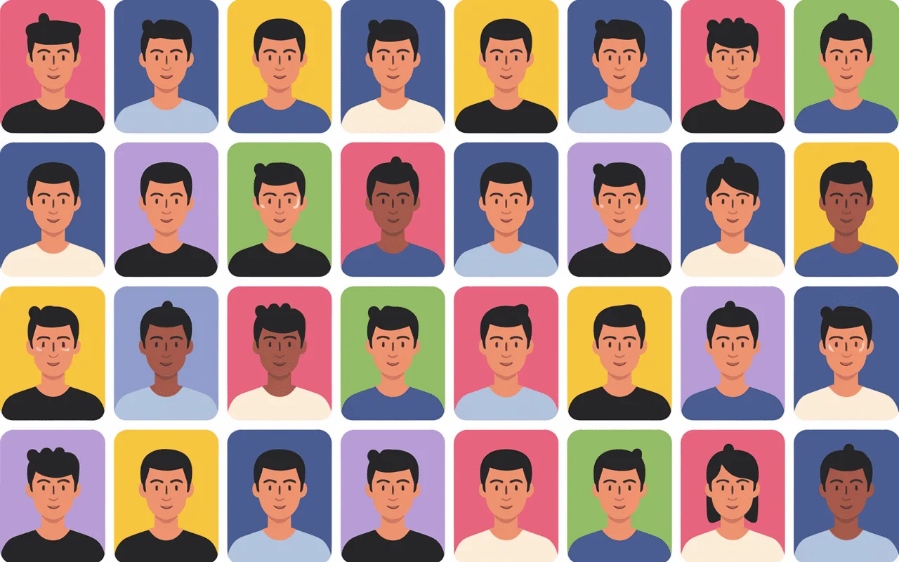 Galerie avatars Janitor AI avec sélection et catégories personnages