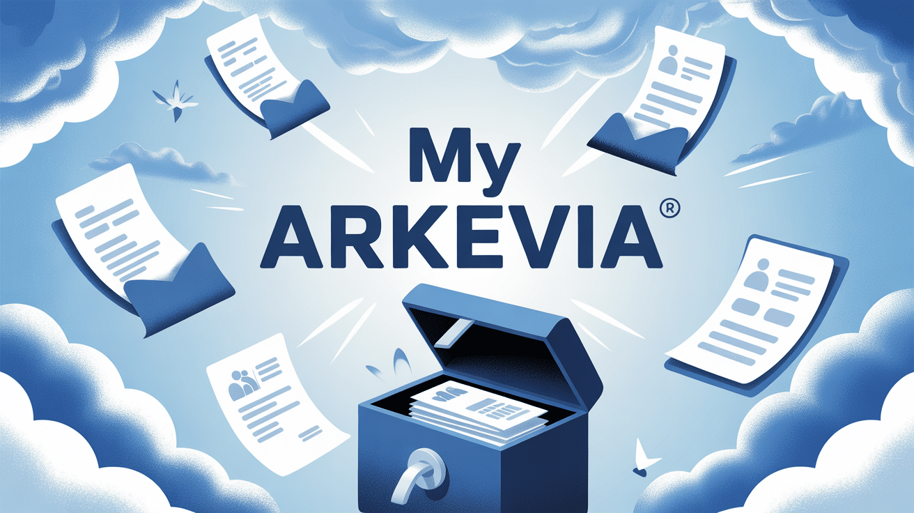 coffre fort numerique my arkevia avec documents