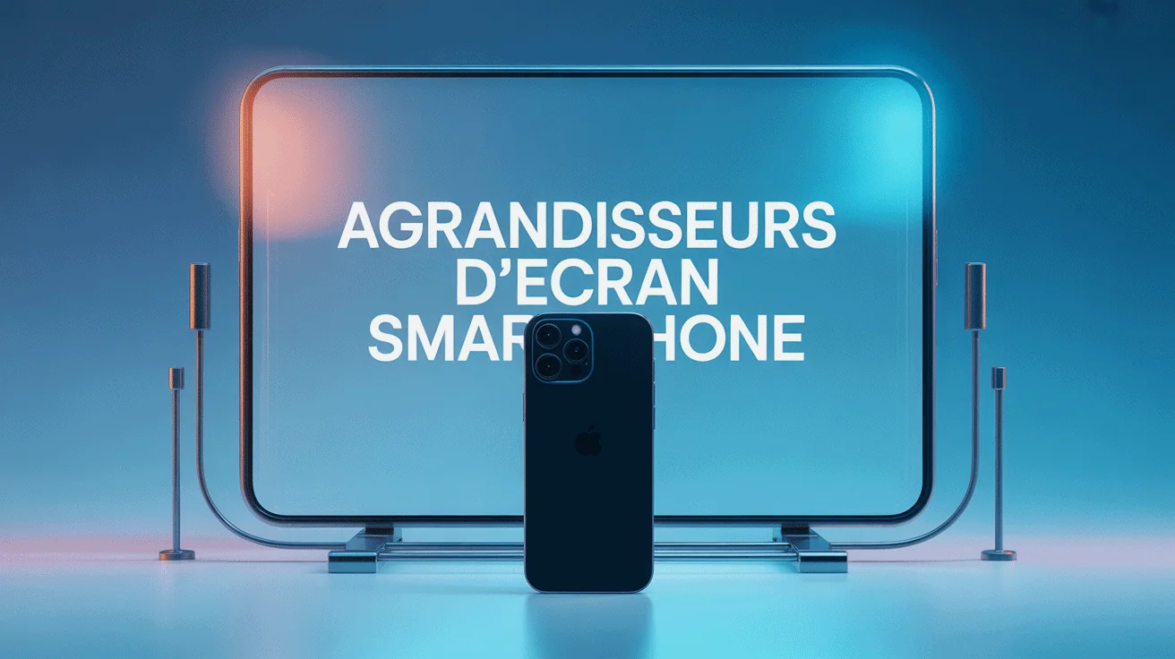Illustration meilleur agrandisseur d'écran smartphone moderne