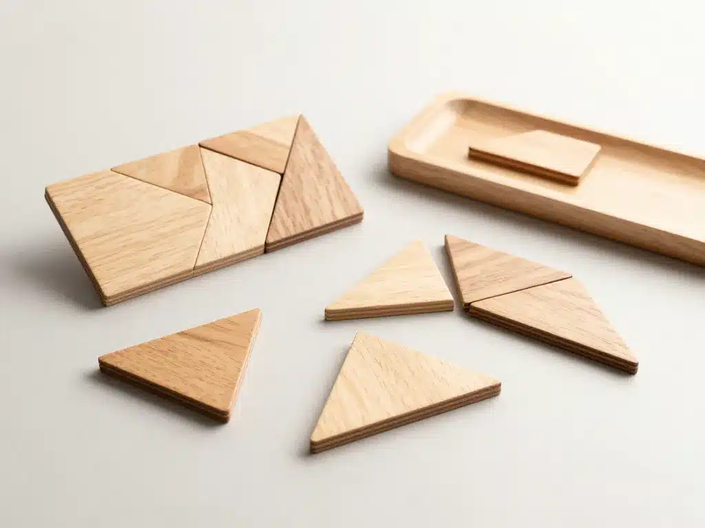 Différents tangrams montessori bois adaptés à l’âge de l’enfant