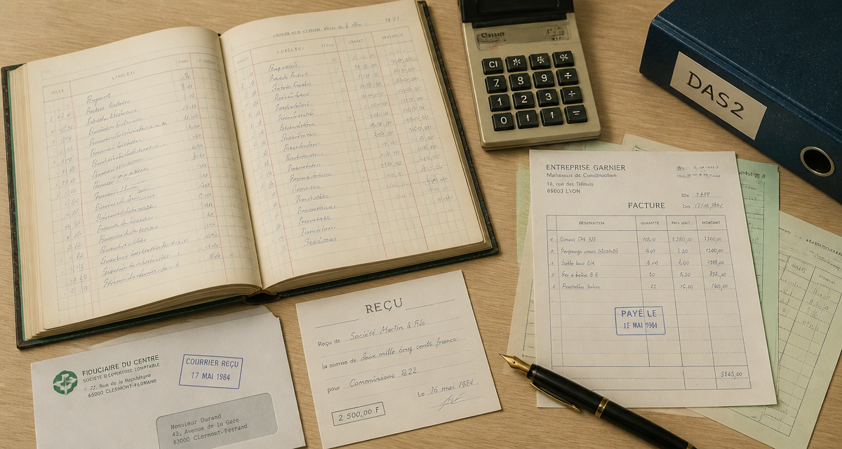 compte comptable commission sur vente registre et calculatrice