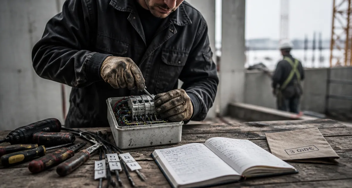 Offre d’emploi 3000 euros net sans diplome : électricien en chantier