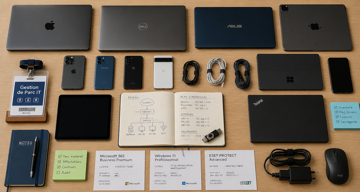 solution de gestion de parc informatique sur bureau high-tech