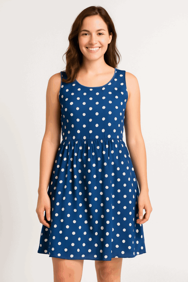 knit drop waist maxi dress Brown and Blue Striped Drop Waist Knit Dress main image 0
