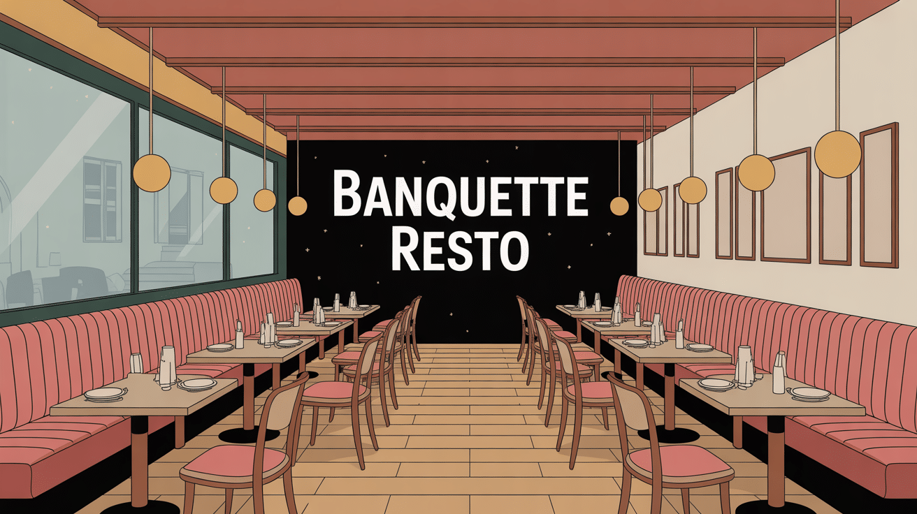 Restaurant moderne avec banquettes resto élégantes