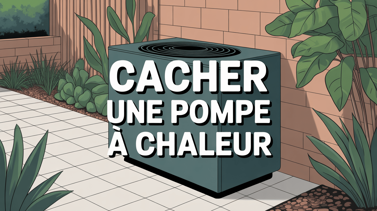 Cacher une pompe à chaleur avec efficacité
