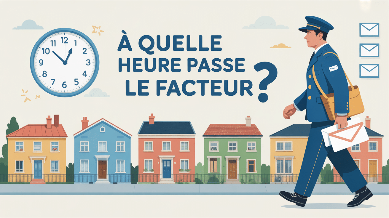 Facteur en uniforme bleu rue résidentielle