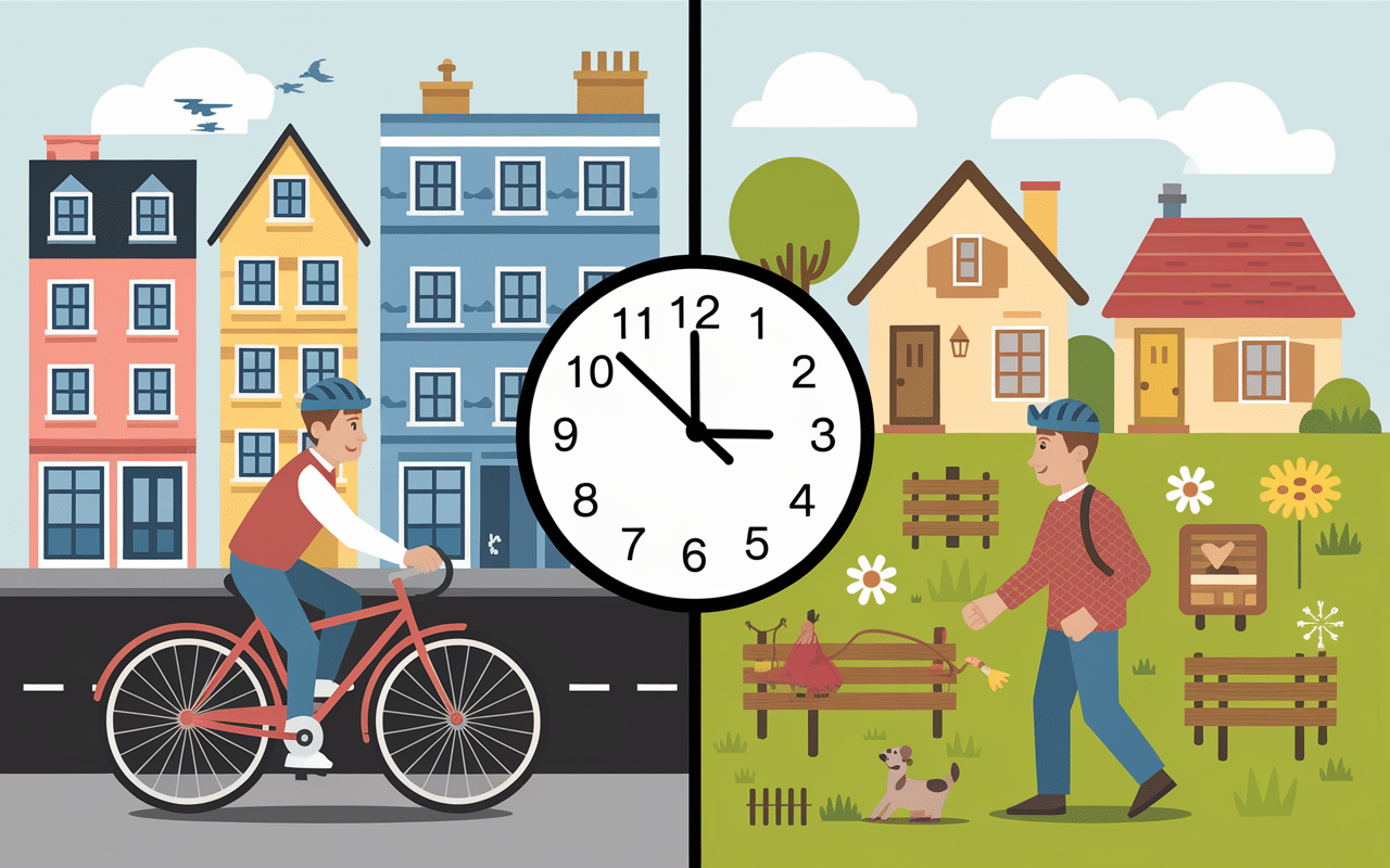 Facteur ville campagne heure passage