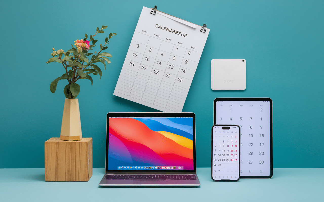 calendrier mensuel 2025 version imprimée et numérique