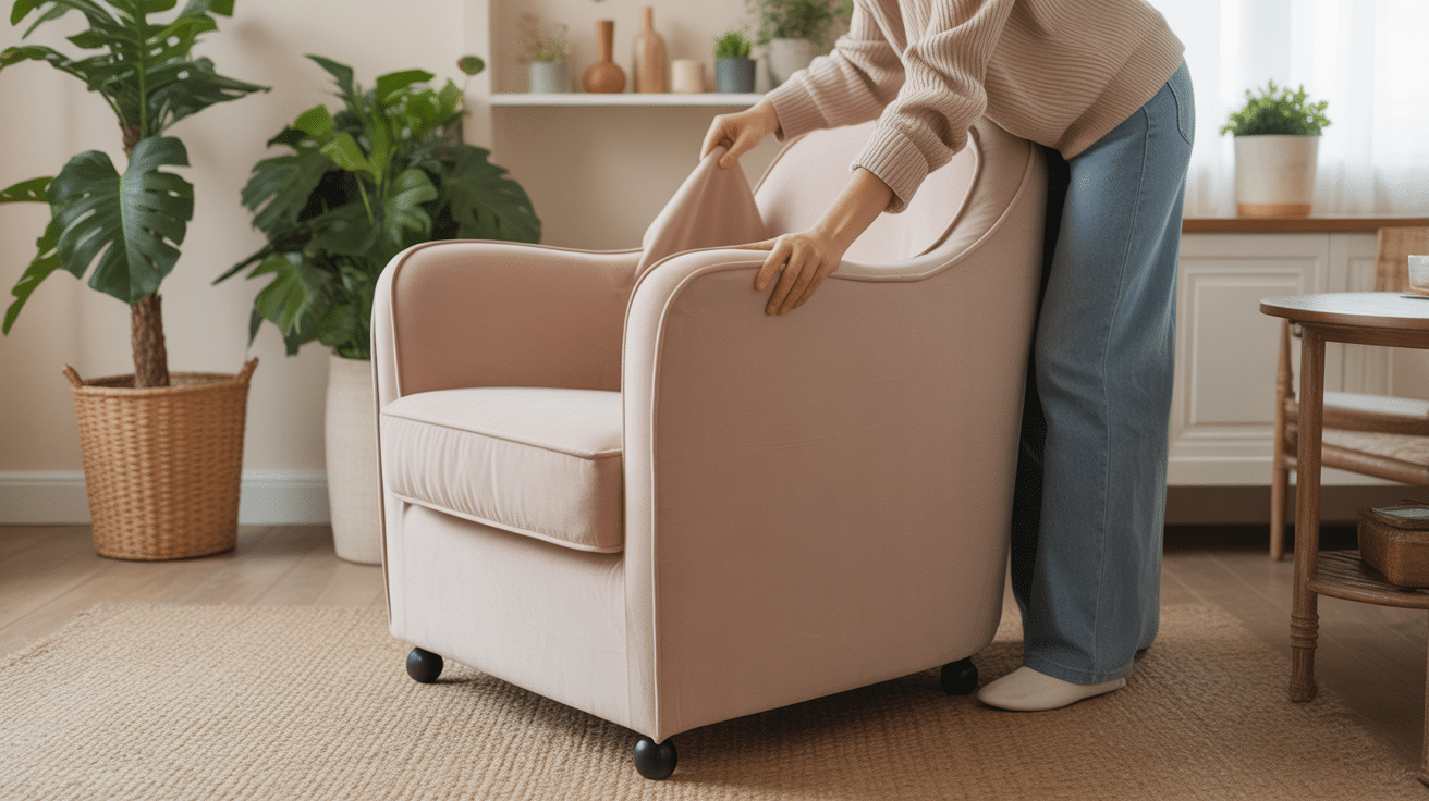 installation housse fauteuil cabriolet extensible