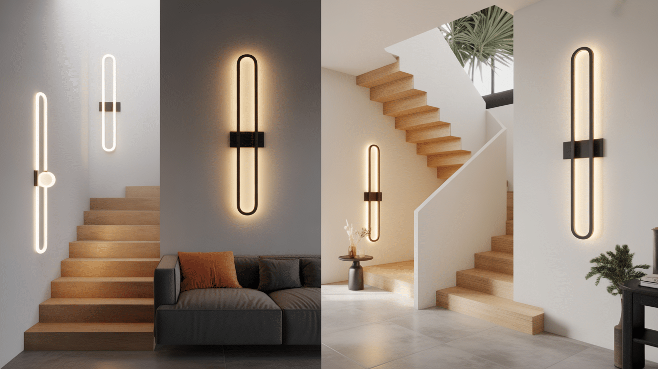 applique murale pour escalier différents styles