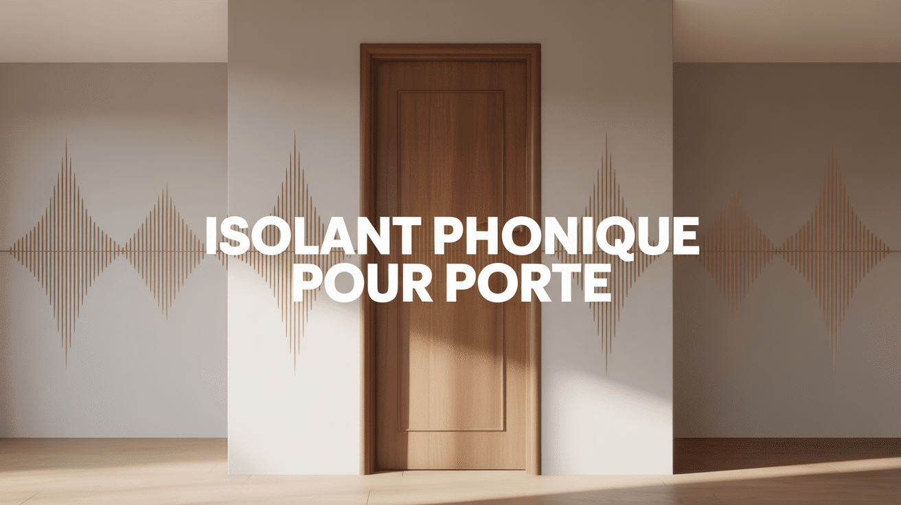 porte moderne avec isolant phonique pour porte et ondes sonores