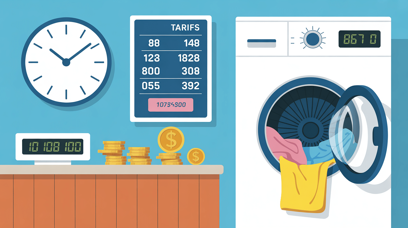 Tarifs horaires laverie marseille