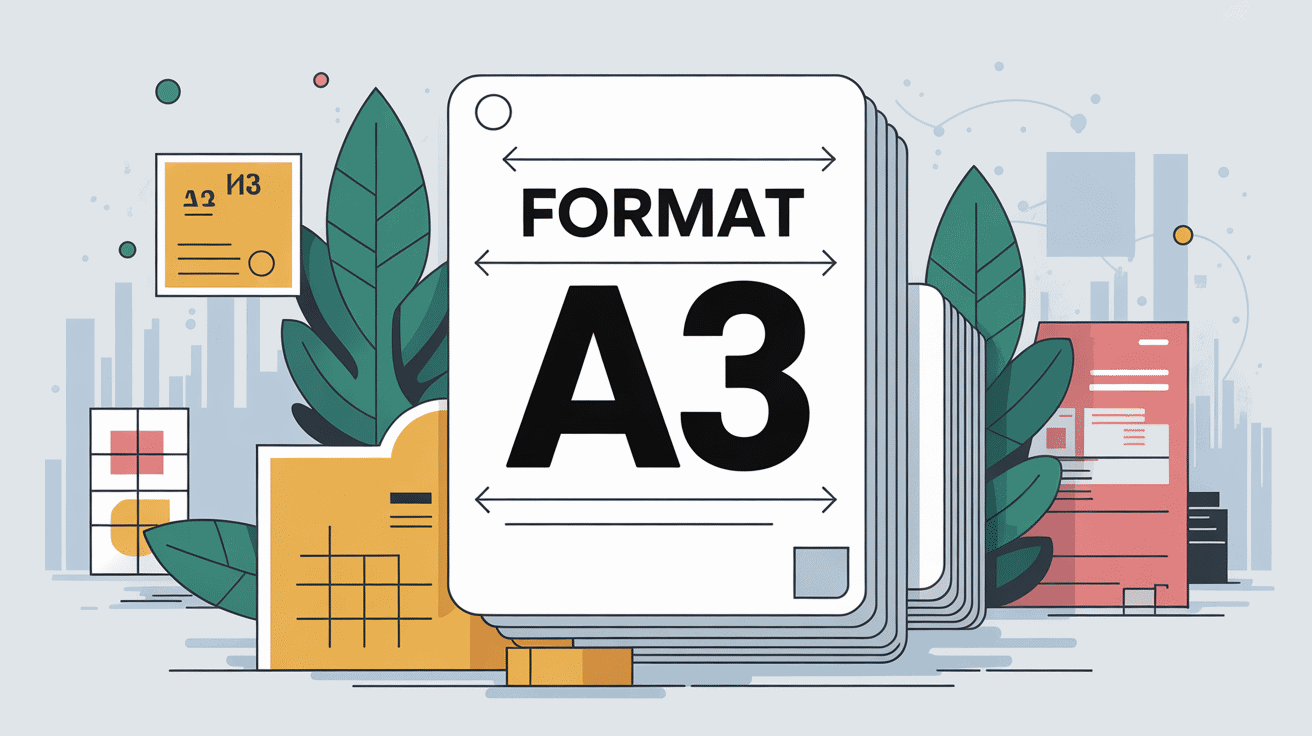 a3 size feuille repères dimensions impression