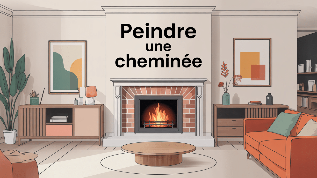 cheminée moderne rénovée peindre une cheminée salon contemporain