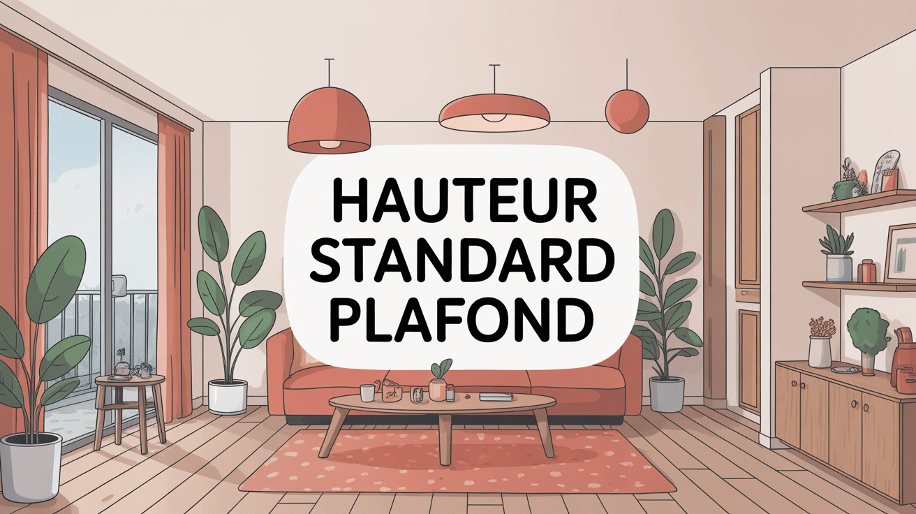 illustration plafond hauteur standard appartement français