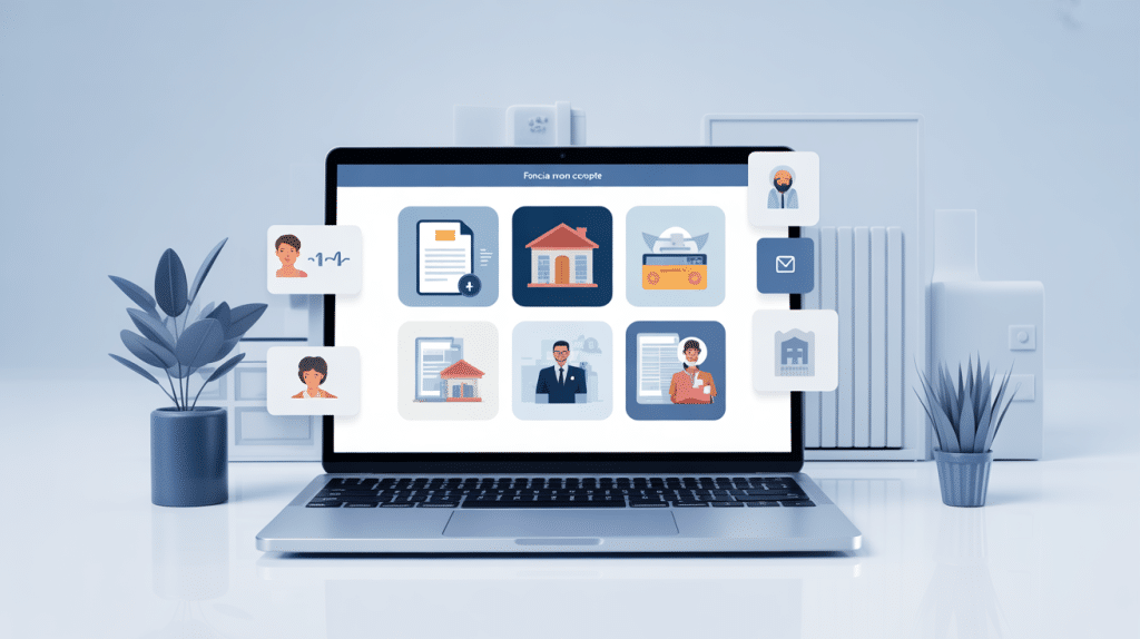 Illustration Foncia Mon Compte gestion immobilière digitale