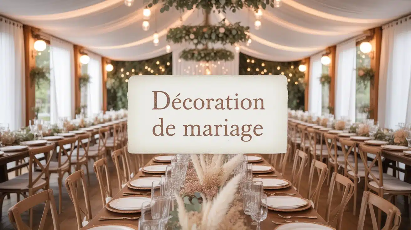 decos de mariage table champetre boheme