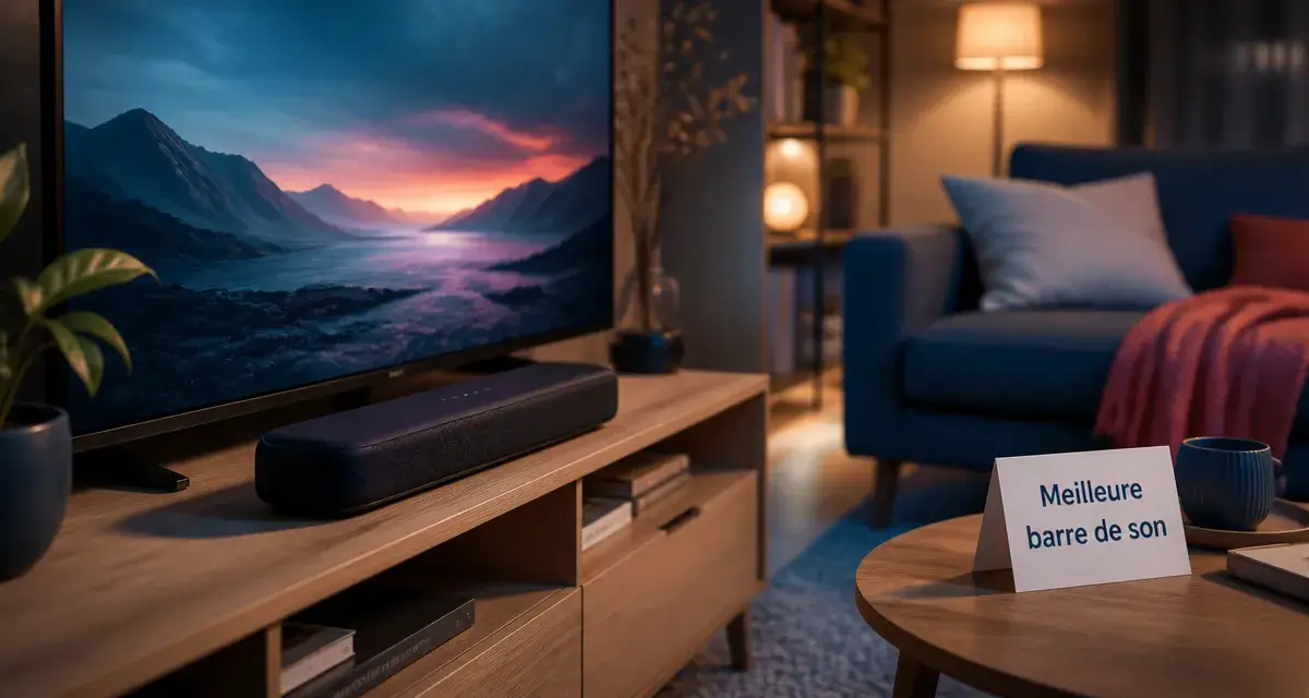 Meilleure barre de son dans un salon moderne, sous la TV