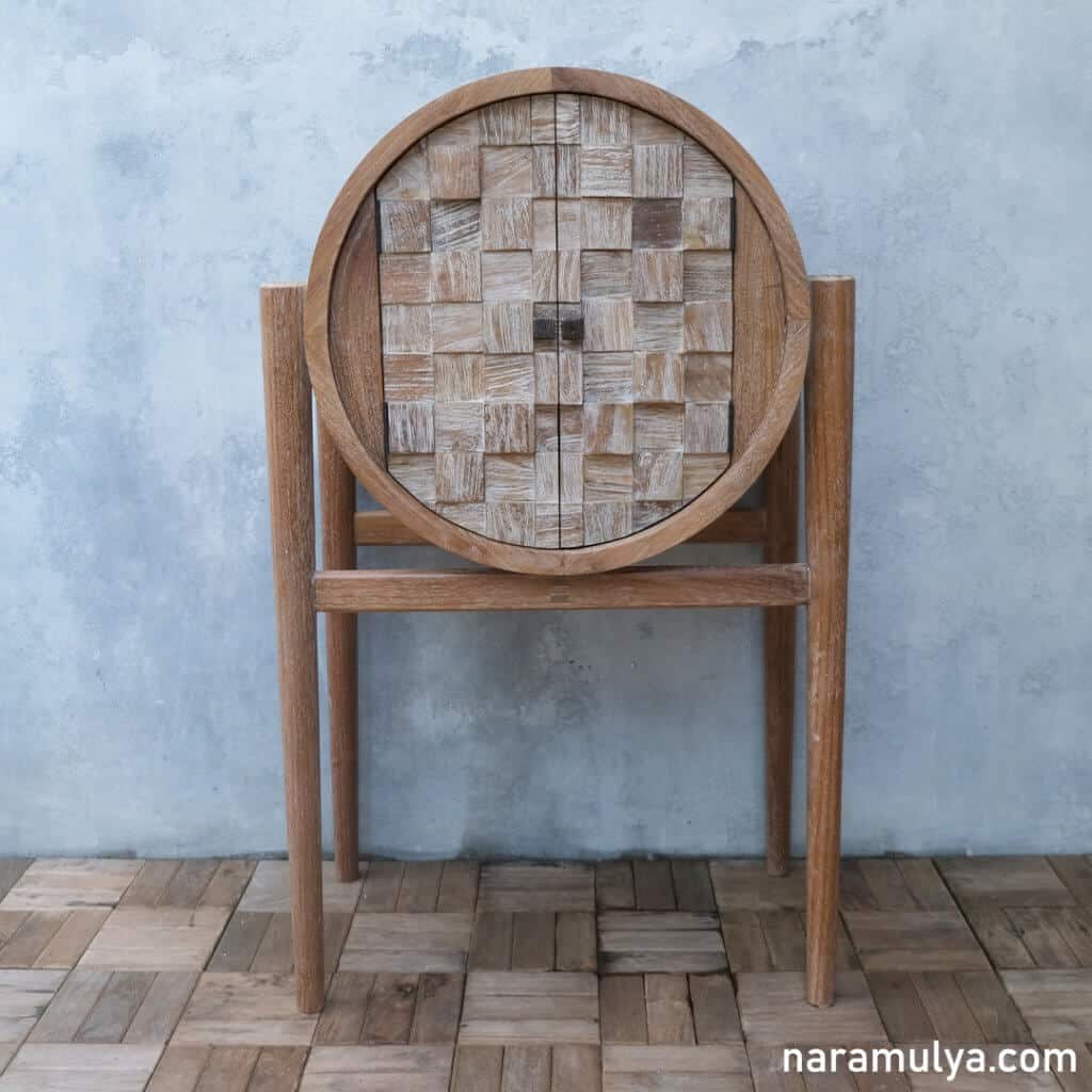 Teak Round Cabinets