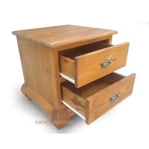 Classic Oriental Teak Bedside 2 Oriental Teak Bedside