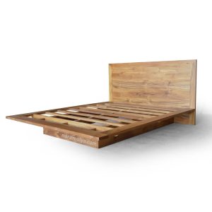 Michelle Solid Teak Bed 2 Solid Teak Bed