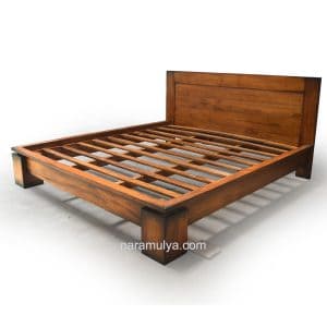 Natasha Solid Teak Bed 3 Solid Teak Wood Bed