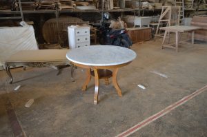 Teak Furniture for New Home in Singapore 4 marble dining table
